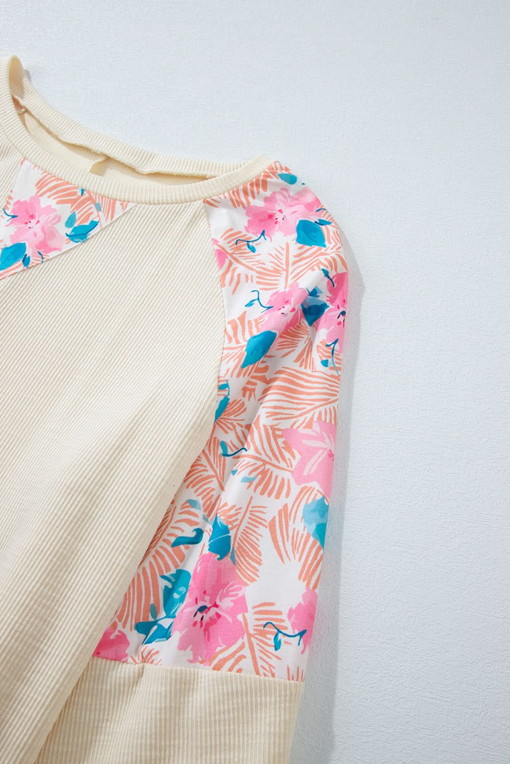 Plus-size apricot floral top - Love Salve